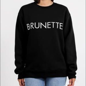 - - 🦊Classic BRUNETTE the label Crew Sweater (L/XL)